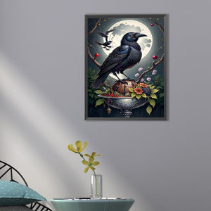 Crow 30*40CM(Picture) Partial AB Full Square Drill Diamond Painting