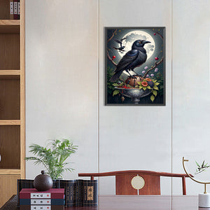 Crow 30*40CM(Picture) Partial AB Full Square Drill Diamond Painting