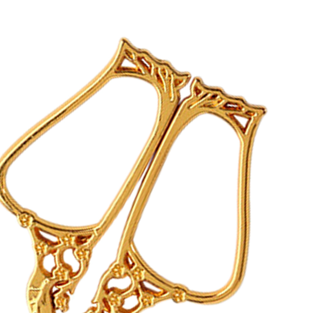 Vintage European Style Scissors for Sewing Crafting 12x5.5CM (Gold)