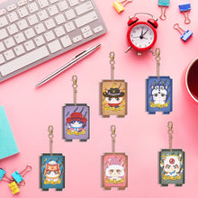 Load image into Gallery viewer, 6PCS Diamond Art Keyring Thief Double Sided Diamond Painting Keychain Seer Cards
