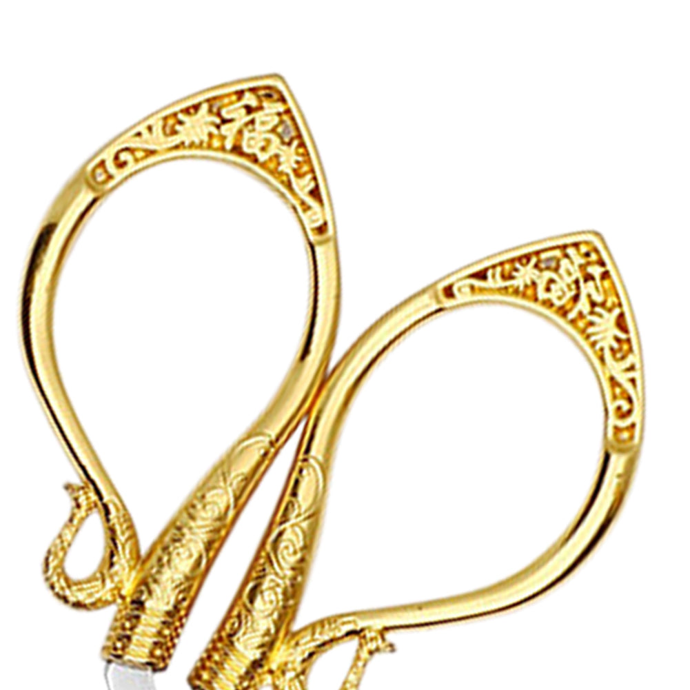 Vintage European Style Scissors for Sewing Crafting 6x10.5CM (Gold)