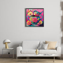 Load image into Gallery viewer, Pink Bird 30*30CM(Canvas) Partial Special Shaped Drill Diamond Painting
