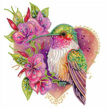 Load image into Gallery viewer, Loving Hummingbird 30*30CM(Canvas) Partial Special Shaped Drill Diamond Painting
