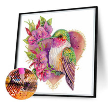 Load image into Gallery viewer, Loving Hummingbird 30*30CM(Canvas) Partial Special Shaped Drill Diamond Painting
