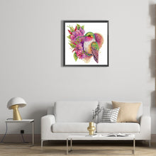 Load image into Gallery viewer, Loving Hummingbird 30*30CM(Canvas) Partial Special Shaped Drill Diamond Painting
