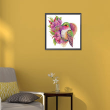 Load image into Gallery viewer, Loving Hummingbird 30*30CM(Canvas) Partial Special Shaped Drill Diamond Painting
