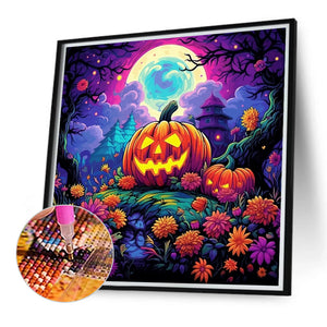 Pumpkin Patch 40*40CM(Canvas) Full Round Drill Diamond Painting