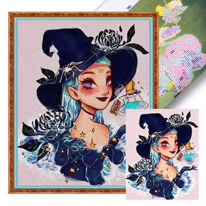 Yishu - Aquarius Girl - 40*50CM 11CT 3 Stamped Cross Stitch