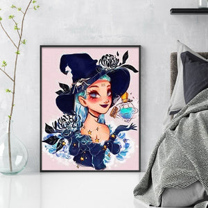 Yishu - Aquarius Girl - 40*50CM 11CT 3 Stamped Cross Stitch