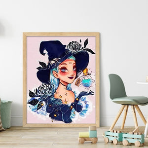 Yishu - Aquarius Girl - 40*50CM 11CT 3 Stamped Cross Stitch