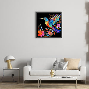 Hummingbird 30*30CM(Canvas) Partial Special Shaped Drill Diamond Painting