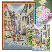 Load image into Gallery viewer, Joy Sunday - Welcoming The New Year - 34*48CM 14CT 2 Stamped Cross Stitch
