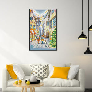 Joy Sunday - Welcoming The New Year - 34*48CM 14CT 2 Stamped Cross Stitch