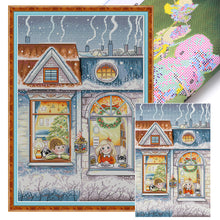 Load image into Gallery viewer, Joy Sunday - A Winter&#39;S Tale - 34*50CM 14CT 2 Stamped Cross Stitch
