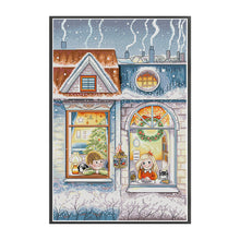 Load image into Gallery viewer, Joy Sunday - A Winter&#39;S Tale - 34*50CM 14CT 2 Stamped Cross Stitch
