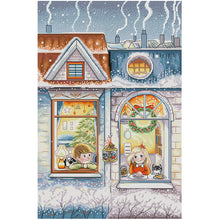 Load image into Gallery viewer, Joy Sunday - A Winter&#39;S Tale - 34*50CM 14CT 2 Stamped Cross Stitch

