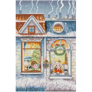 Joy Sunday - A Winter'S Tale - 34*50CM 14CT 2 Stamped Cross Stitch