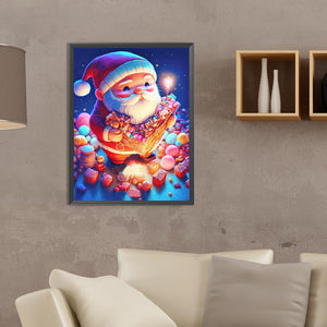 Christmas Santa Claus 30*40CM(Canvas) Full Round Drill Diamond Painting