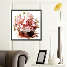 Load image into Gallery viewer, Lily Cupcakes 40*40CM(Canvas) Full Round Drill Diamond Painting
