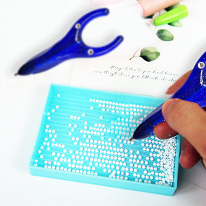 Handmade Diamond Painting Drill Pen for Art DIY Craft Adults/Kids (Blue)