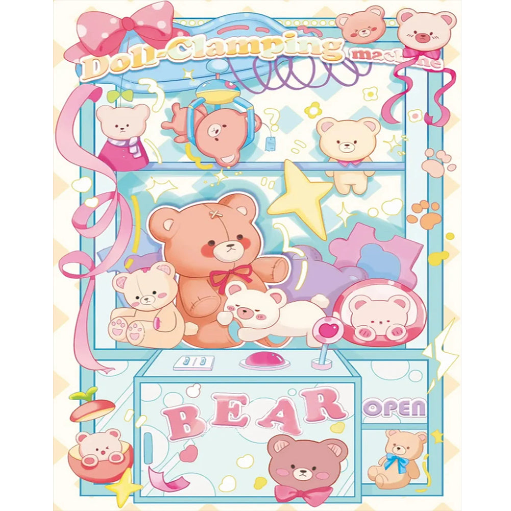 Cute Cartoon Bear Locker 40*50CM(Canvas) Full Round Drill Diamond Painting
