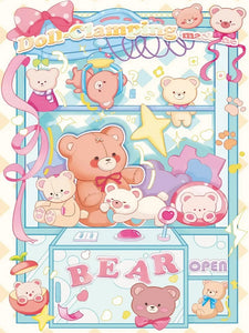 Cute Cartoon Bear Locker 40*50CM(Canvas) Full Round Drill Diamond Painting