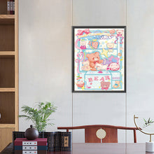 Load image into Gallery viewer, Cute Cartoon Bear Locker 40*50CM(Canvas) Full Round Drill Diamond Painting
