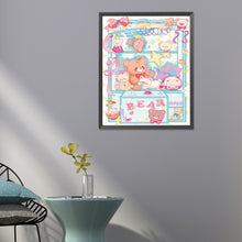 Load image into Gallery viewer, Cute Cartoon Bear Locker 40*50CM(Canvas) Full Round Drill Diamond Painting
