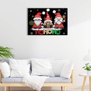 Gnome 60*40CM(Canvas) Full Round Drill Diamond Painting