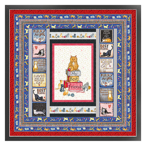 Yishu - Cat - 70*70CM 11CT 3 Stamped Cross Stitch