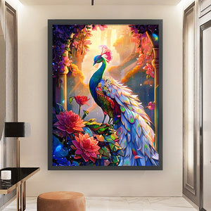 Huancan - Peacock - 50*65CM 16CT 2 Stamped Cross Stitch