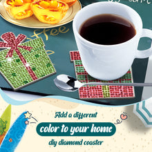 Load image into Gallery viewer, 10PCS Christmas Wooden Diamond Painting Art Coaster Kit (Christmas Gifts)
