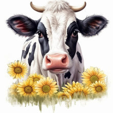 Load image into Gallery viewer, Cow 30*30CM(Canvas) Full Round Drill Diamond Painting
