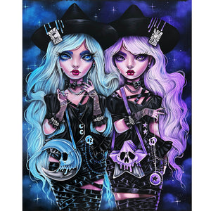 Dopamine Girl 40*50CM(Canvas) Full Round Drill Diamond Painting