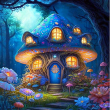 Load image into Gallery viewer, Mushroom House 40*40CM(Picture) Full Round Drill Diamond Painting
