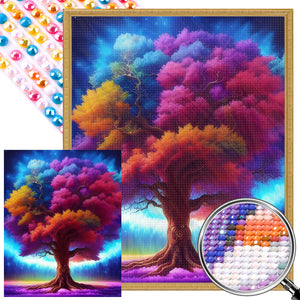 Four Seasons Tree 40*50CM(Picture) Full Round Drill Diamond Painting