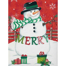 Load image into Gallery viewer, Snowman 30*40CM(Canvas) Full Round Drill Diamond Painting
