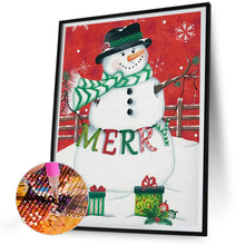 Load image into Gallery viewer, Snowman 30*40CM(Canvas) Full Round Drill Diamond Painting
