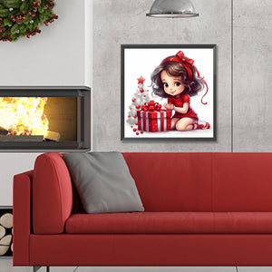Gift Girl 30*30CM(Canvas) Full Round Drill Diamond Painting