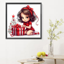 Load image into Gallery viewer, Gift Girl 30*30CM(Canvas) Full Round Drill Diamond Painting
