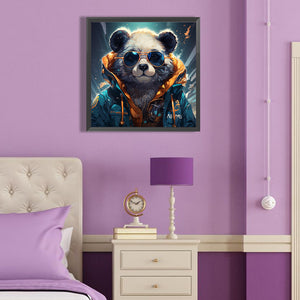 Panda 40*40CM(Canvas) Full Round Drill Diamond Painting