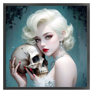 Huancan - Blonde Beauty - 50*50CM 11CT 3 Stamped Cross Stitch