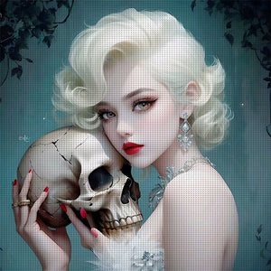 Huancan - Blonde Beauty - 50*50CM 11CT 3 Stamped Cross Stitch