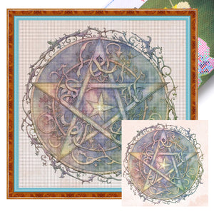 Huancan - Magic Circle - 50*50CM 11CT 3 Stamped Cross Stitch