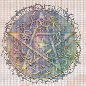 Huancan - Magic Circle - 50*50CM 11CT 3 Stamped Cross Stitch