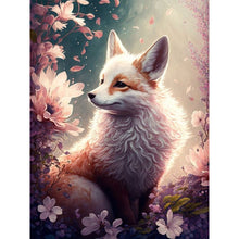 Load image into Gallery viewer, Fox And Flowers 30*40CM(Canvas) Full Round Drill Diamond Painting

