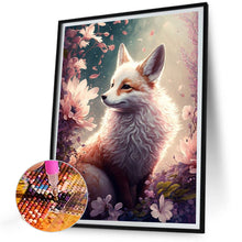 Load image into Gallery viewer, Fox And Flowers 30*40CM(Canvas) Full Round Drill Diamond Painting
