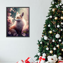 Load image into Gallery viewer, Fox And Flowers 30*40CM(Canvas) Full Round Drill Diamond Painting
