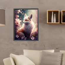 Load image into Gallery viewer, Fox And Flowers 30*40CM(Canvas) Full Round Drill Diamond Painting
