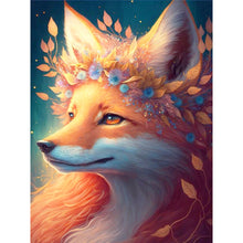 Load image into Gallery viewer, Fox And Flowers 30*40CM(Canvas) Full Round Drill Diamond Painting
